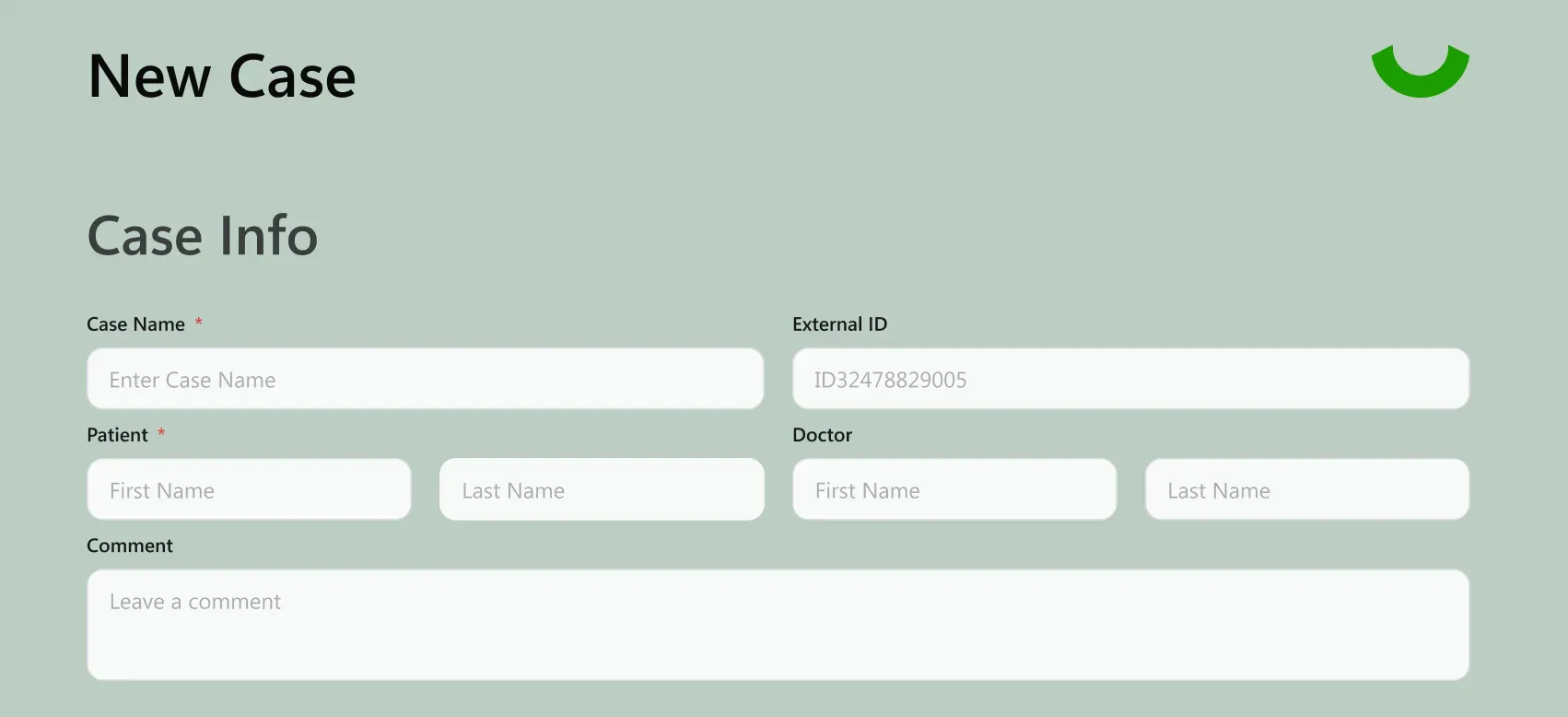 New Case | Fill out the basic details for your case