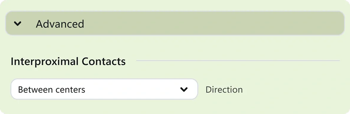 Direction of Interproximal Contacts