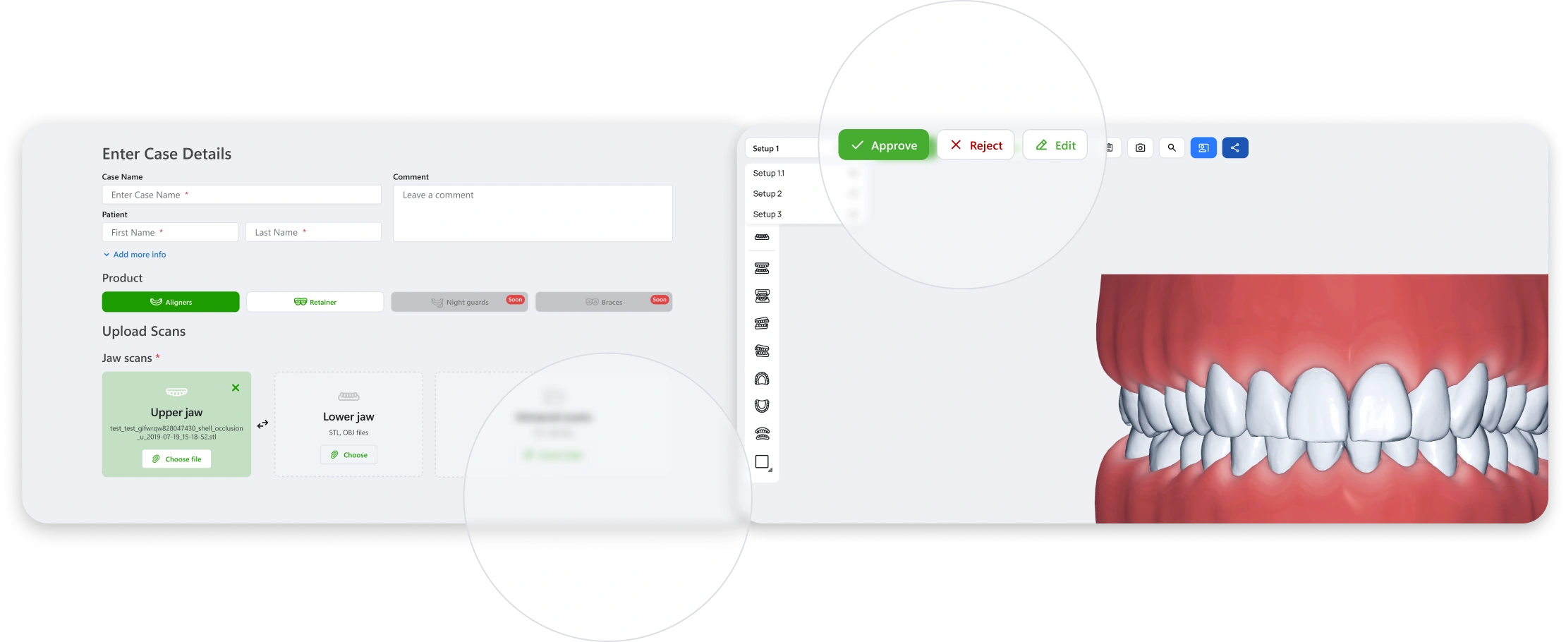 Treatment Planning mockup hero section