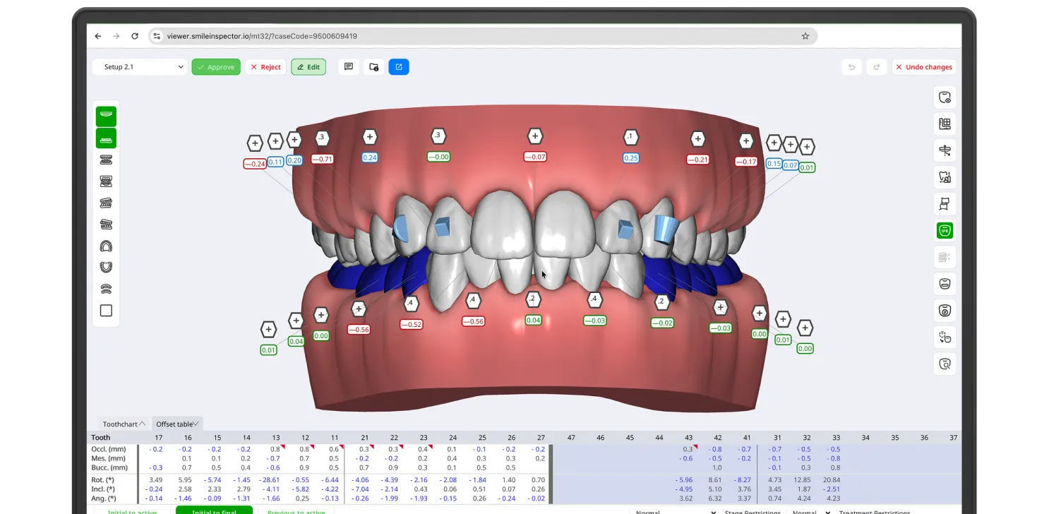 Doctor Viewer treatment review workspace